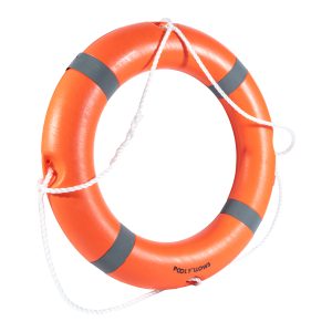 Pool Fellows Life Buoy for Swimming Pools, Boats, Orange Life Ring for Adults with Rope