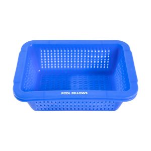Pool Fellows Plastic Storage Basket, Thickened Plastic Square Sieve, Rectangular Drainage Basket, Fruit Basket, Picking and Distribution Frame, Storage Basket