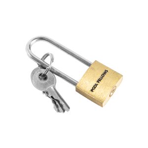 Pool Fellows Solid Brass Padlock for Self Storage, Storage Unit, Gate, Toolbox